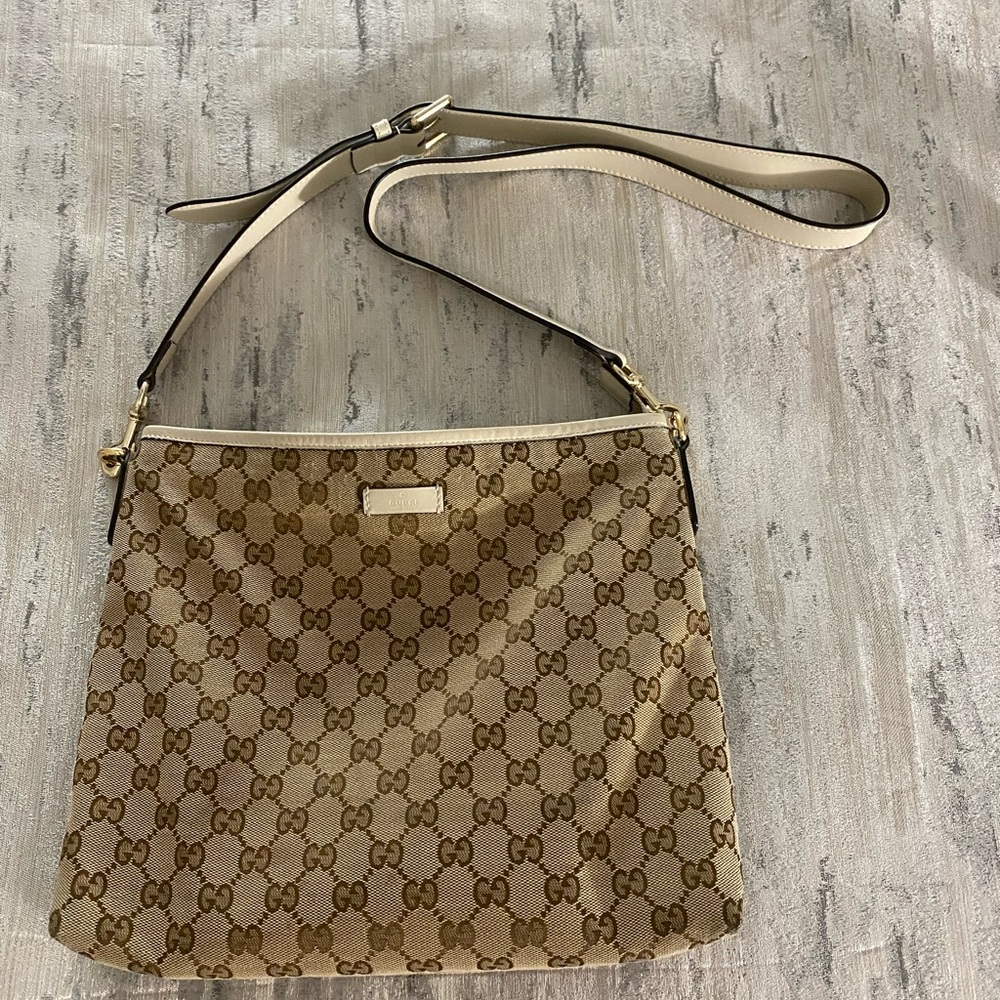 Gucci Brown Crossbody Bag with Iconic Monogram